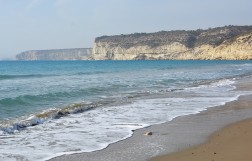 Kurjonas (Kourion / Curium) pludmale Kiprā